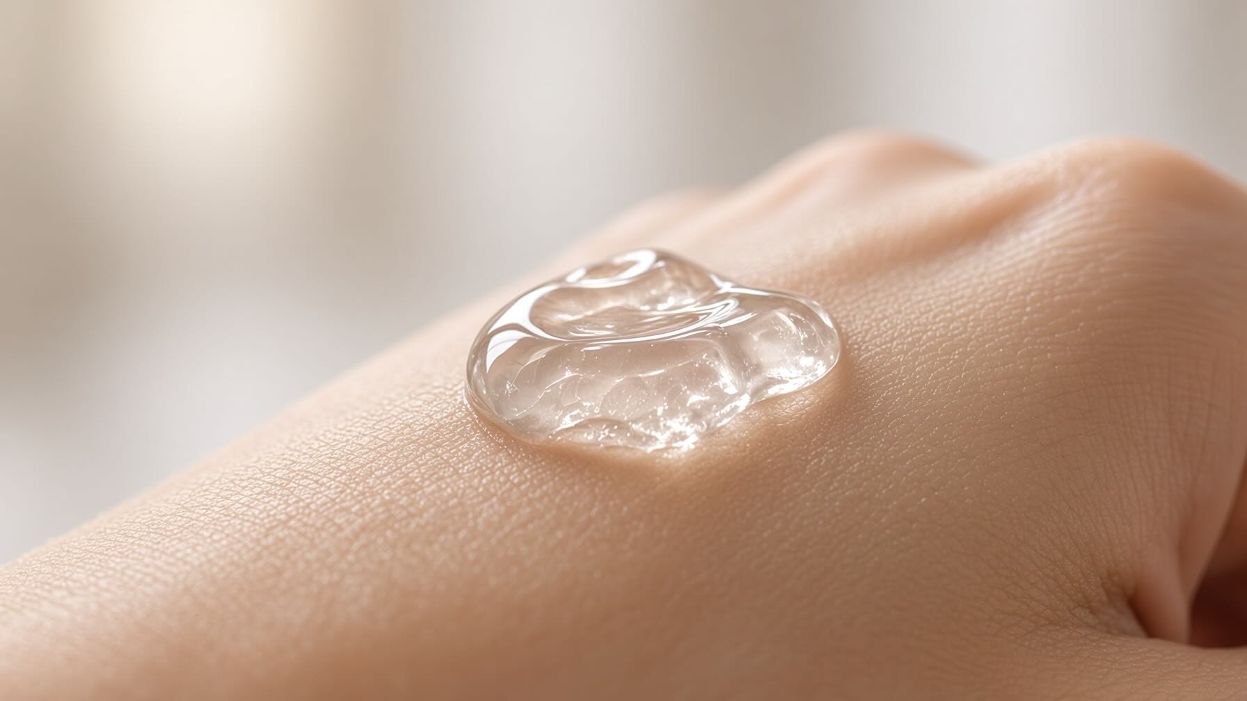 L'Oréal Revitalift 1.5% Hyaluronic Acid Serum lightweight gel texture on the back of a hand